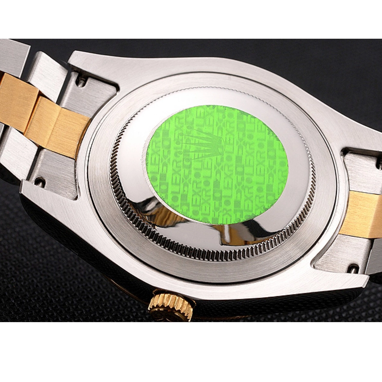 Aaa replica watch Bezel Gold Stainless Dial Swiss Two Rolex Gold Steel Bracelet Tone Datejust Case White 0525